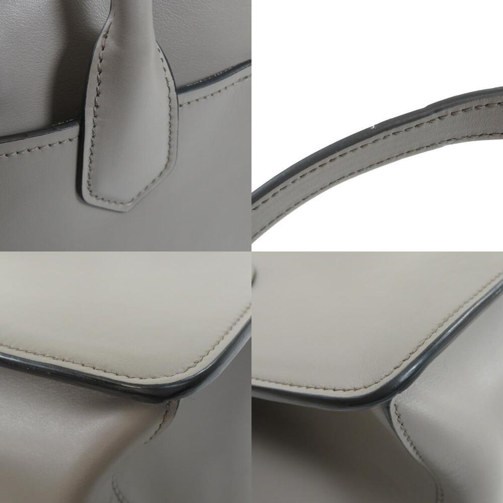 Prada Etiquette calfskin leather handbag Gray - Picture 9 of 11